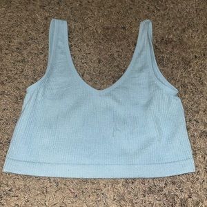 Forever 21 blue crop top